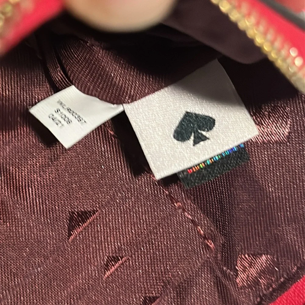 Kate Spade New York Vibrant Fuchsia Red Small Like New Crossbody Bag